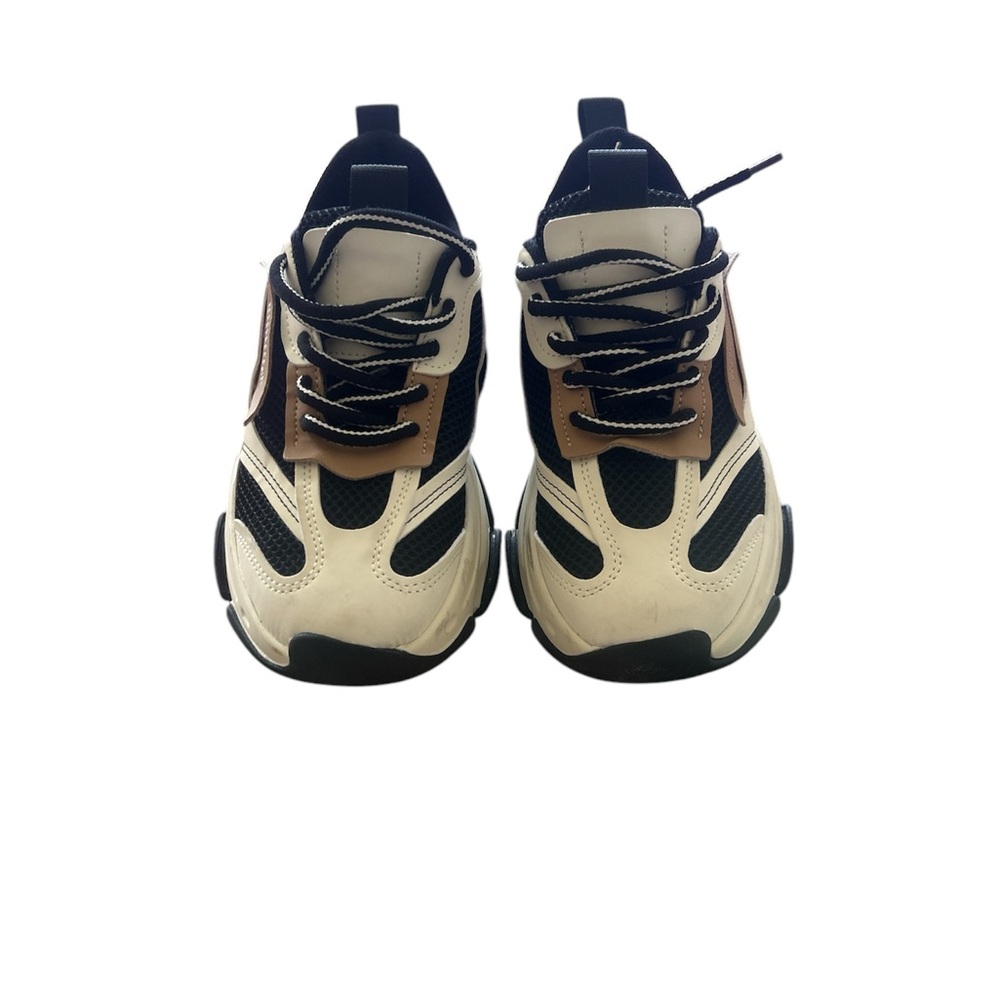 Steve Madden Black and Cream Sneakers